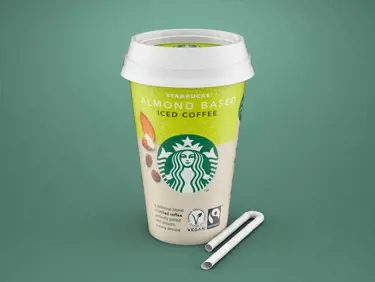 starbucks plant based chilled coffee with almond milk
