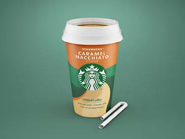 Caramel Macchiato Paper Straw