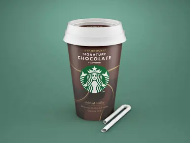 Signature Chocolate with paper straw