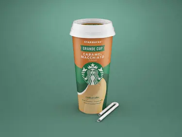 grande caramel macchiato Paper Straw packaging